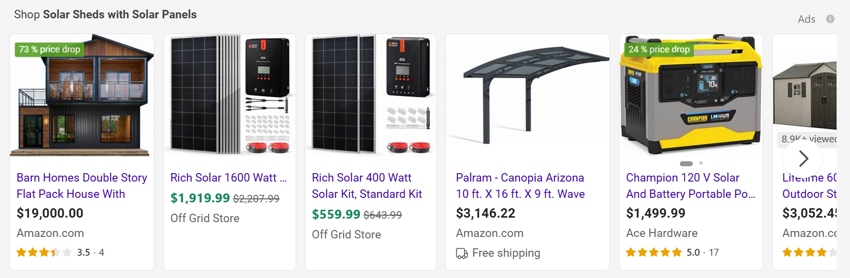 Solar Sheds 
